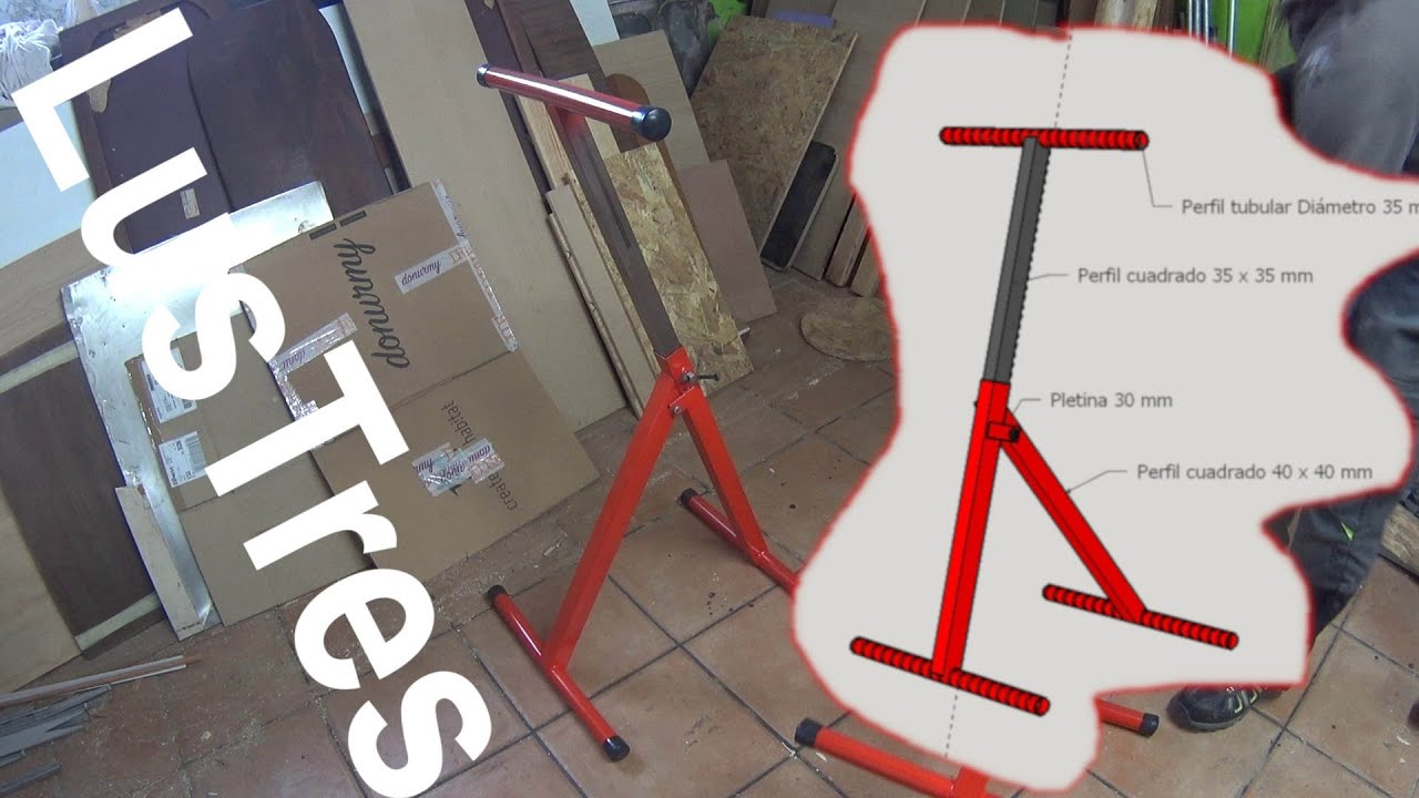 Como Hacer Caballetes Plegables y Extensibles. // DIY Adjustable Folding Sawhorses