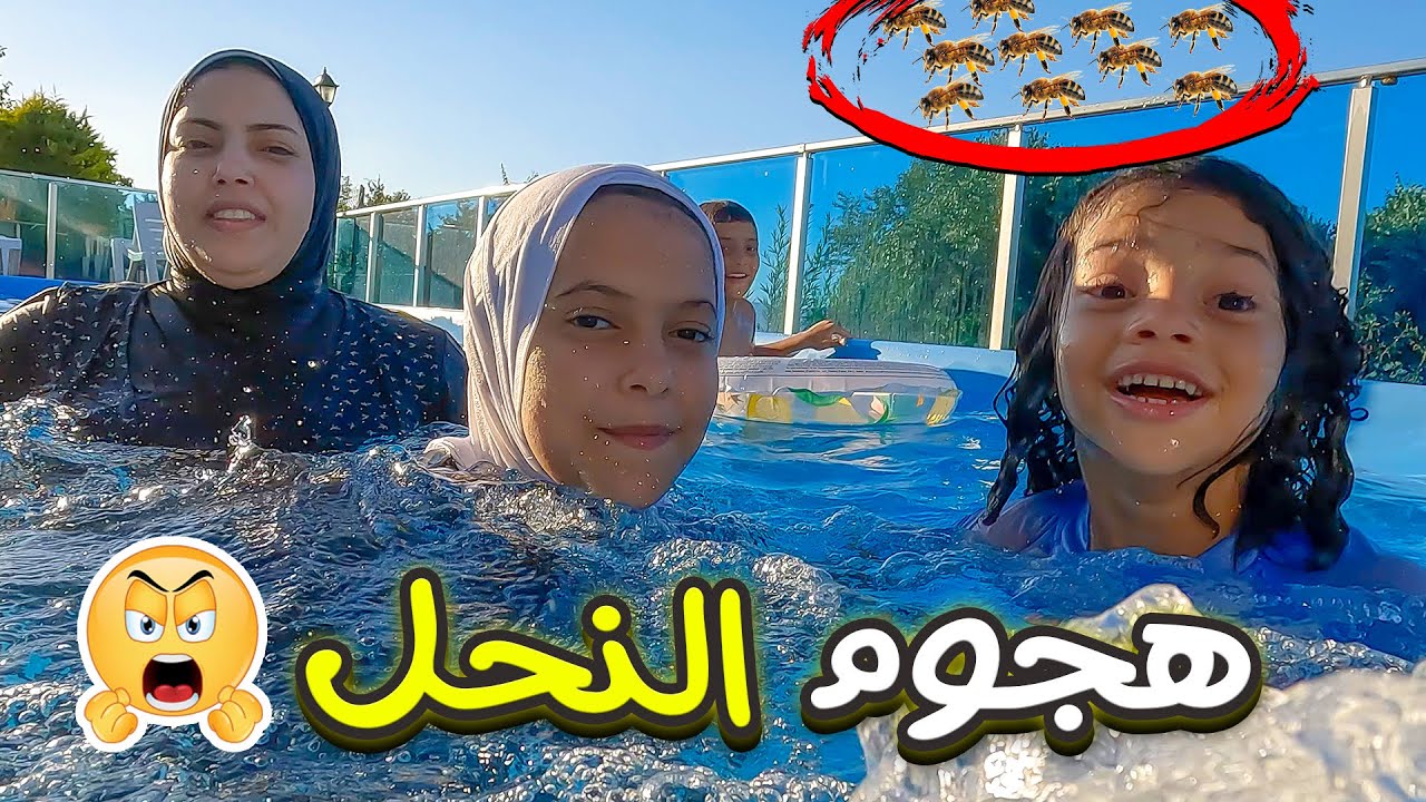 هجمت علينا خلية نحل🐝 من الغابة فى تركيا😫(نطينا بالمسبح🏊🏻‍♂️)
