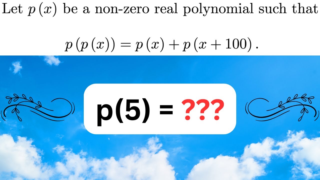 How to Approach a POLYNOMIAL Functional Equation?