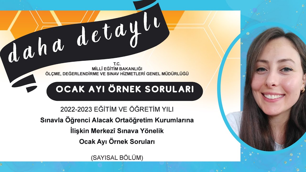 OCAK AYI SAYISAL ÖRNEK SORULARI MATEMATİK | SORU ANALİZİ 2022 - 2023