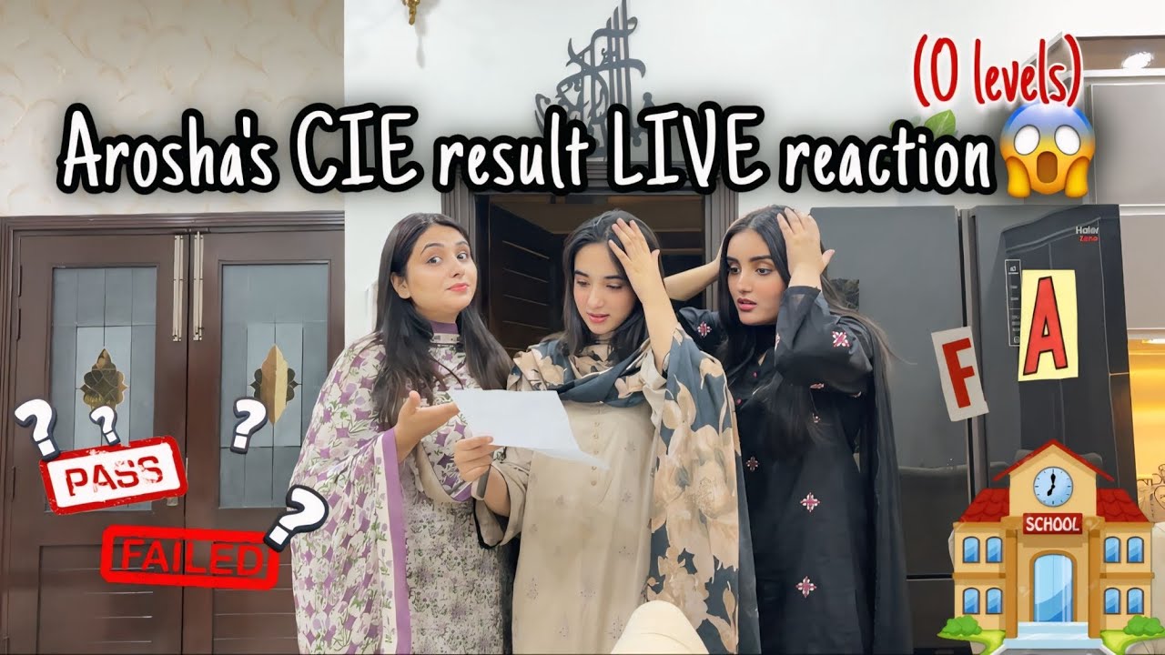 Arosha’s CIE result LIVE REACTION - A or F ?😱- Sb Buhat pareshan rhy🥲