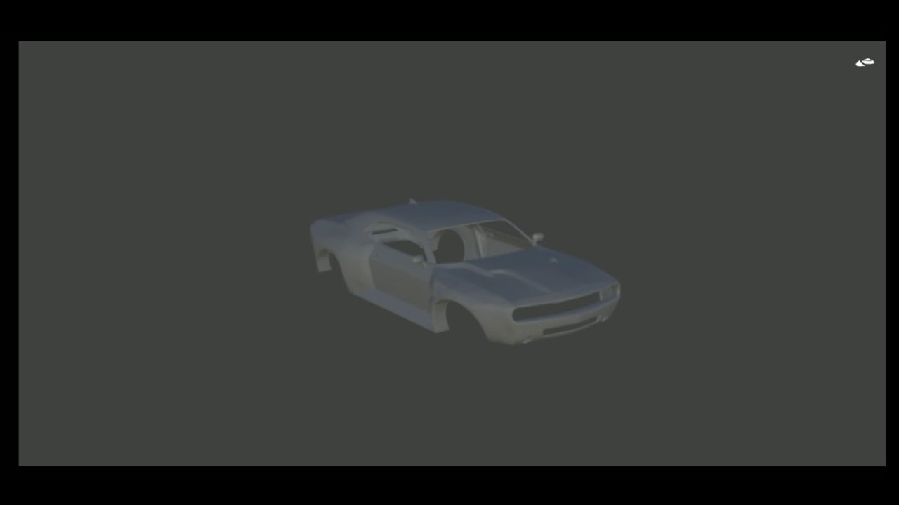 [Timelapse]3D Modeling Widebody Dodge Challenger in Nomad Sculpt. (pt.1)