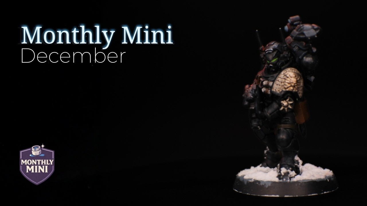 Frost & Ember on a Deathwatch Space Marine | Monthly Mini
