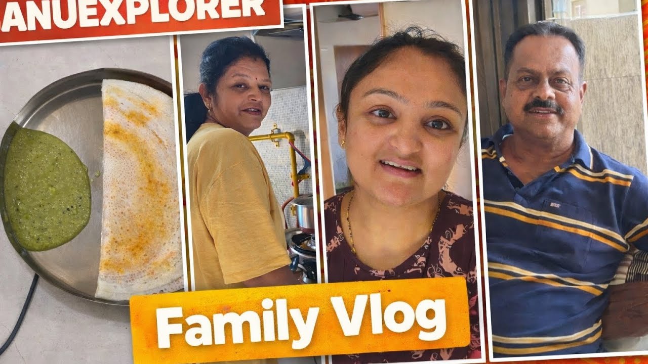 Our Simple Family Day | Dosa, Chutney for Dinner | Fruit and Milk Shopping