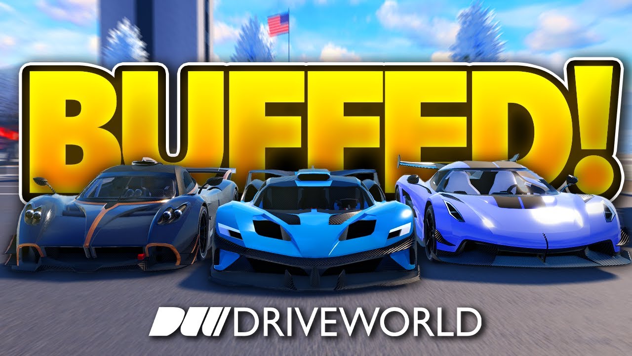 11 CARS Got *BUFFED* In The Drive World Update! (Roblox)