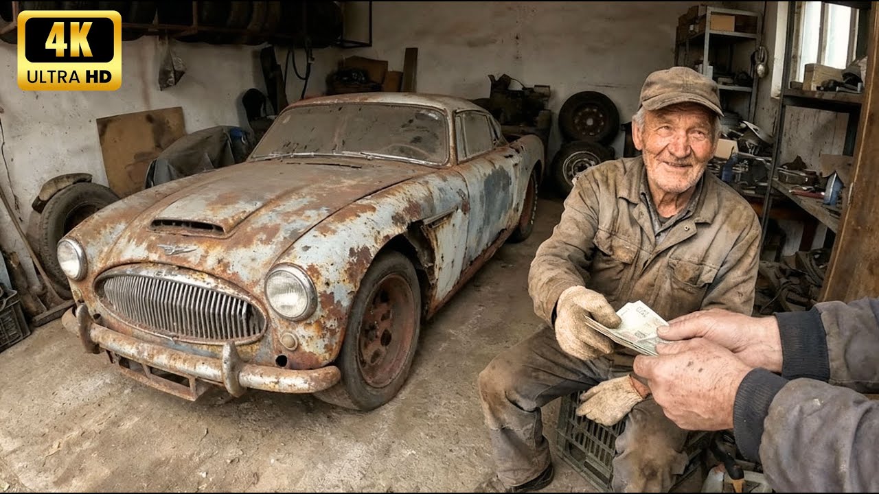 ASMR Car Restoration ! Barn Find 1959 Austin Healey 3000, From Total Disrepair To Looking New
