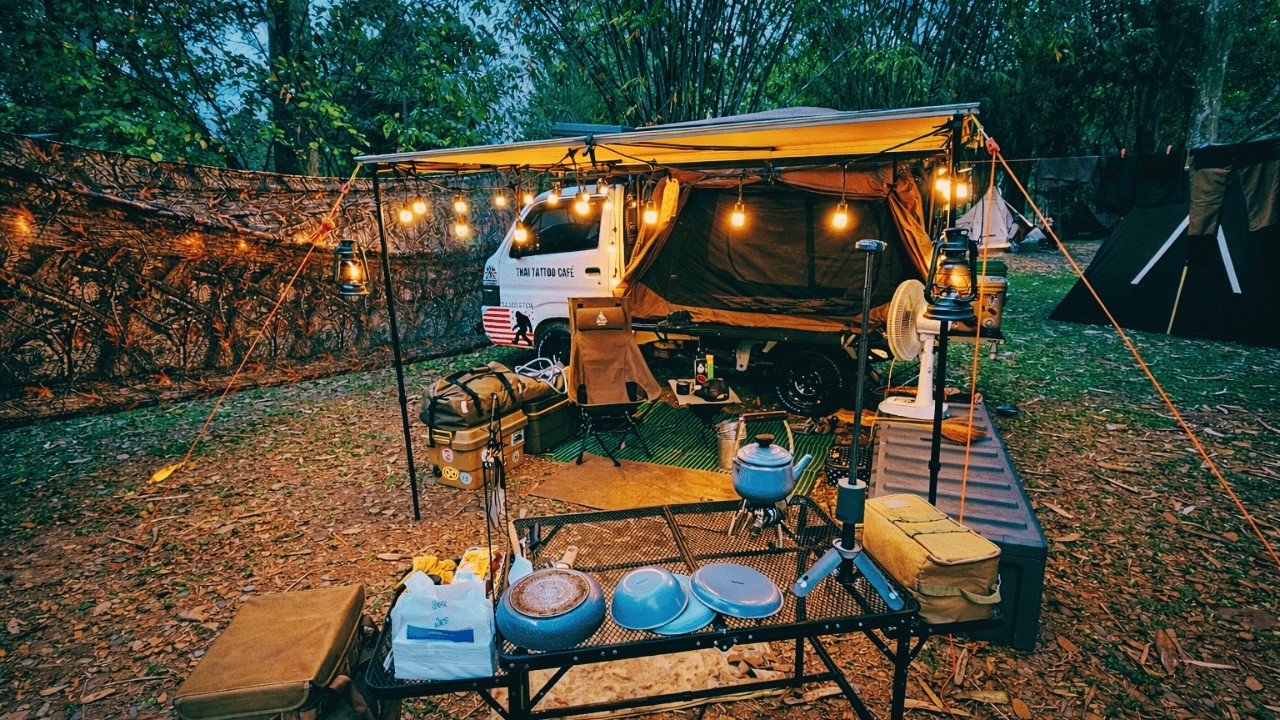 We Drove 3 Hours to Camp Near the Myanmar Border | Suzuki Carry Adventure