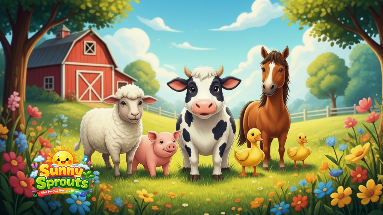 Old MacDonald Had A Farm | Nursery Rhymes in English | Super Simple Song | Old McDonald Had A Farm
