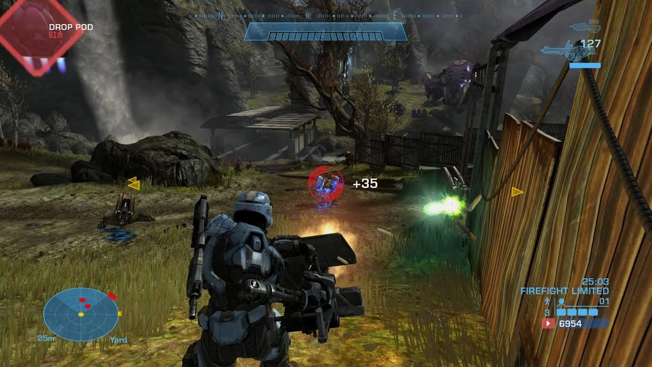 Halo Reach Multiplayer Gameplay Co-op Firefight