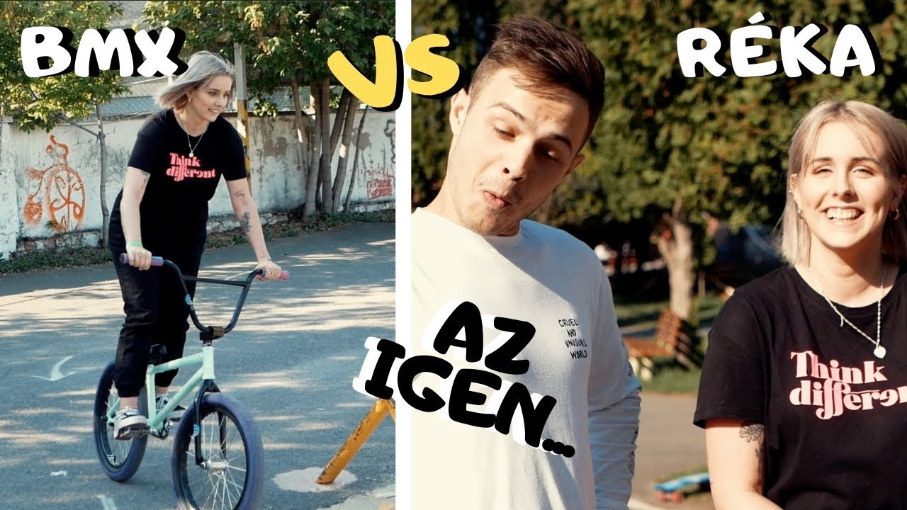 Réka BMXEZNI Tanul - Életében először !!