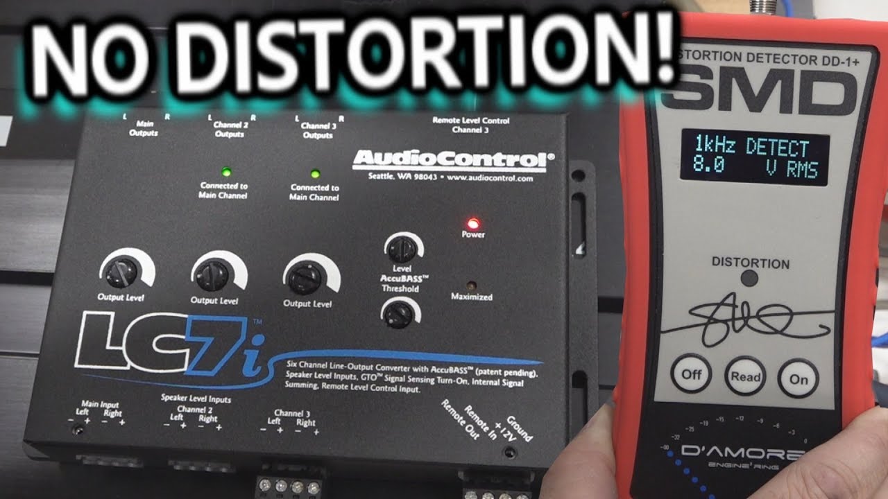 AudioControl LC7i 6-канальный LOC подключен, настроен и воспроизведен