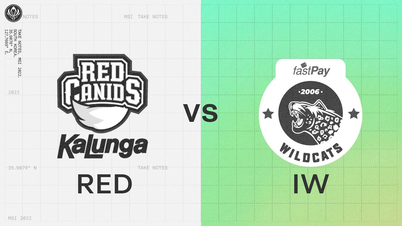 RED Canids Kalunga (RED) vs fastPay Wildcats (IW) Maçı | MSI 2022 Grup Aşaması 4. Gün