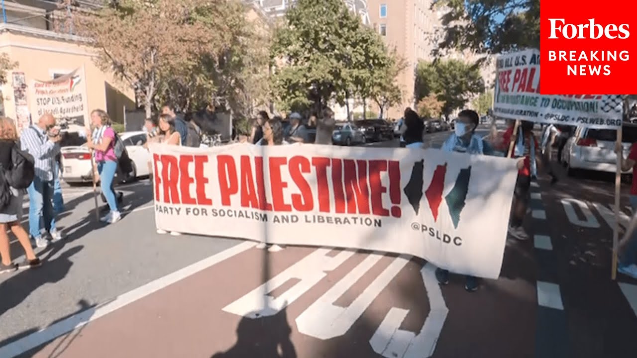 Pro-Palestine Protestors Hold Demonstration Outside Of The White House