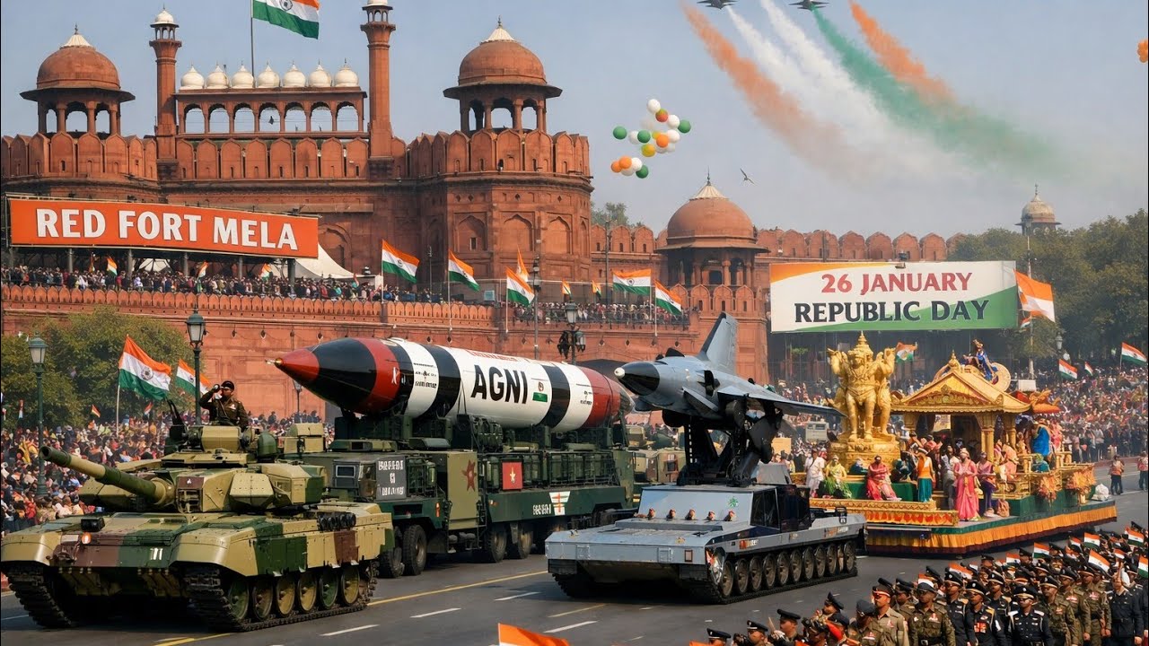 RED FORT Mela & 26 January Republic Day Parede show Vehicles 🇮🇳🇮🇳