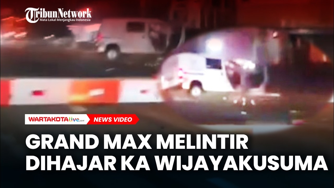 Grand Max Melintir Dihajar KA Wijayakusuma di Probolinggo