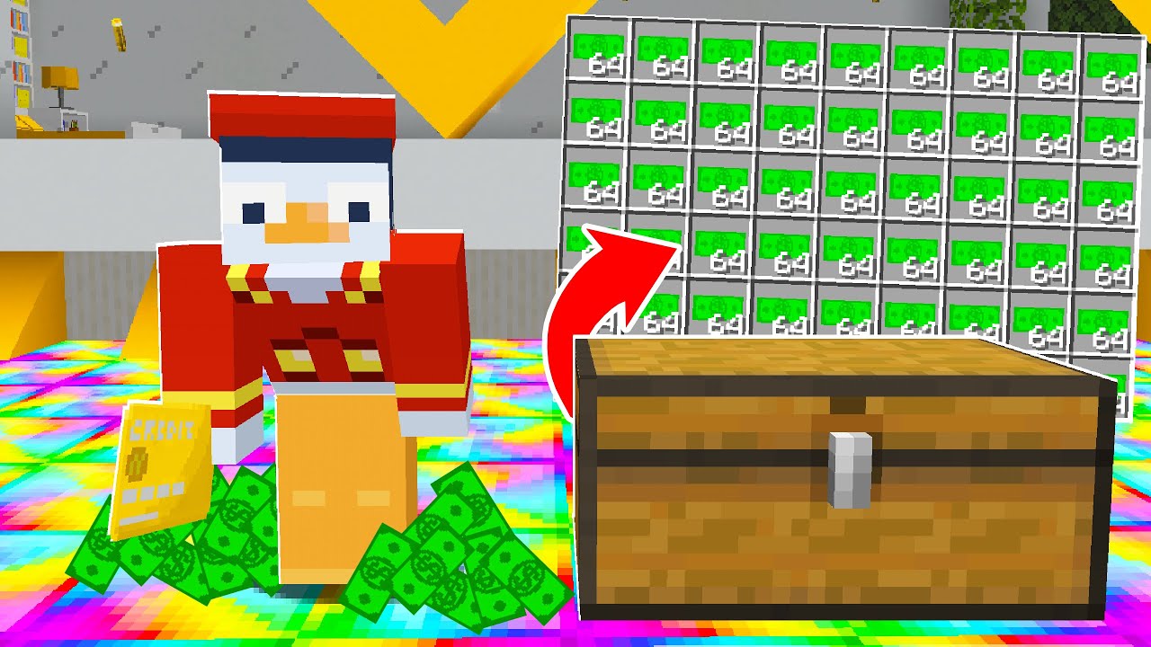 ich kann unendlich viele GELD cheaten in Minecraft RP!