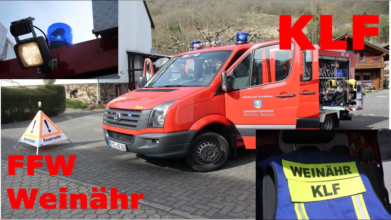Fahrzeugvorstellung Kleinlöschfahrzeug (KLF) FFW Weinähr ||| Einsatzfahrten Bad Ems |||