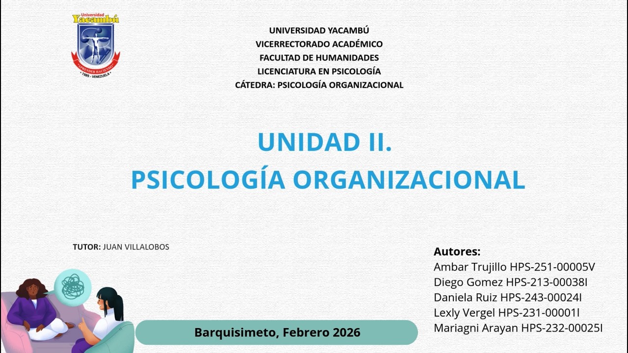 EXPOSICION UNIDAD II PSIC ORGANIZACIONAL