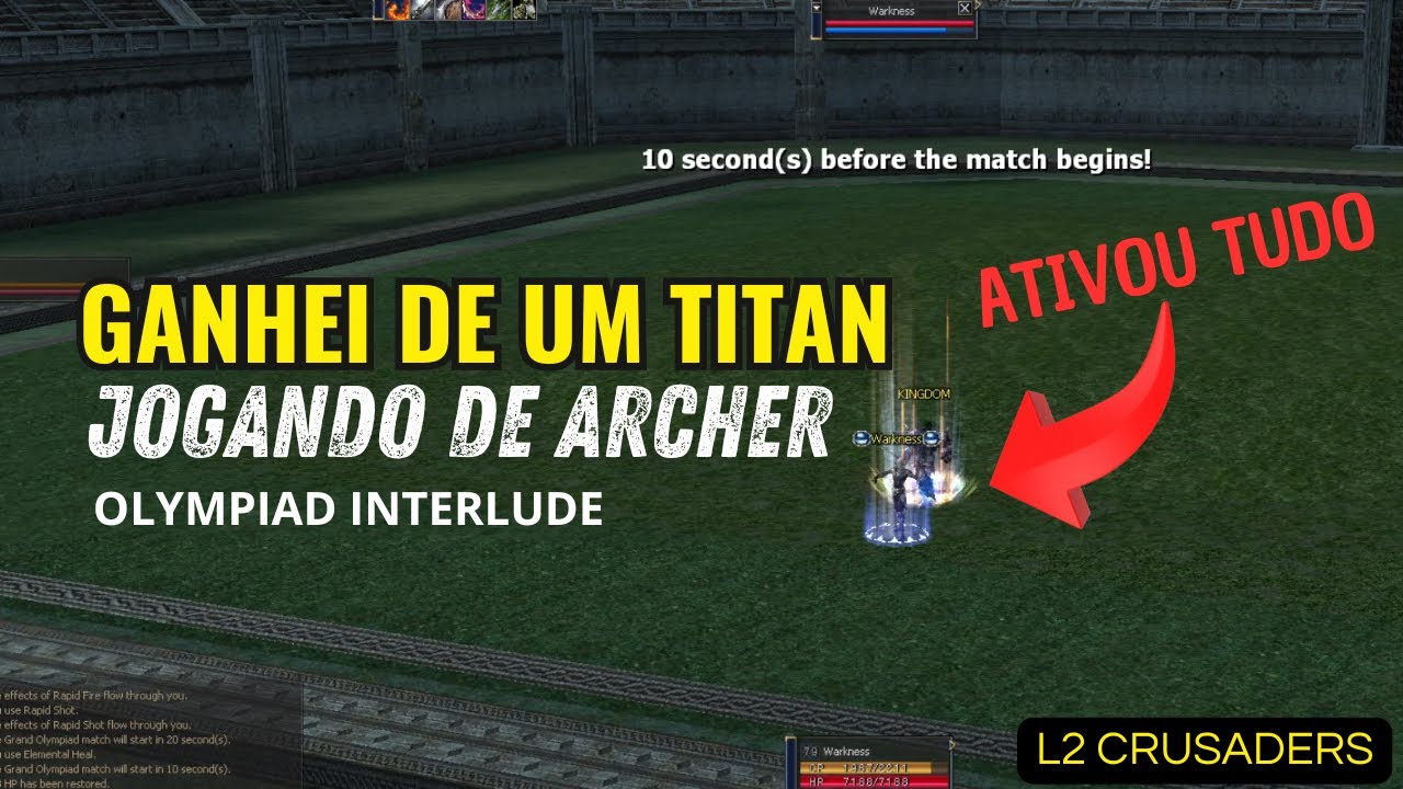 L2 Crusaders, Olympiad interlude Moonlight Sentinel vs Titan (Full ativado)