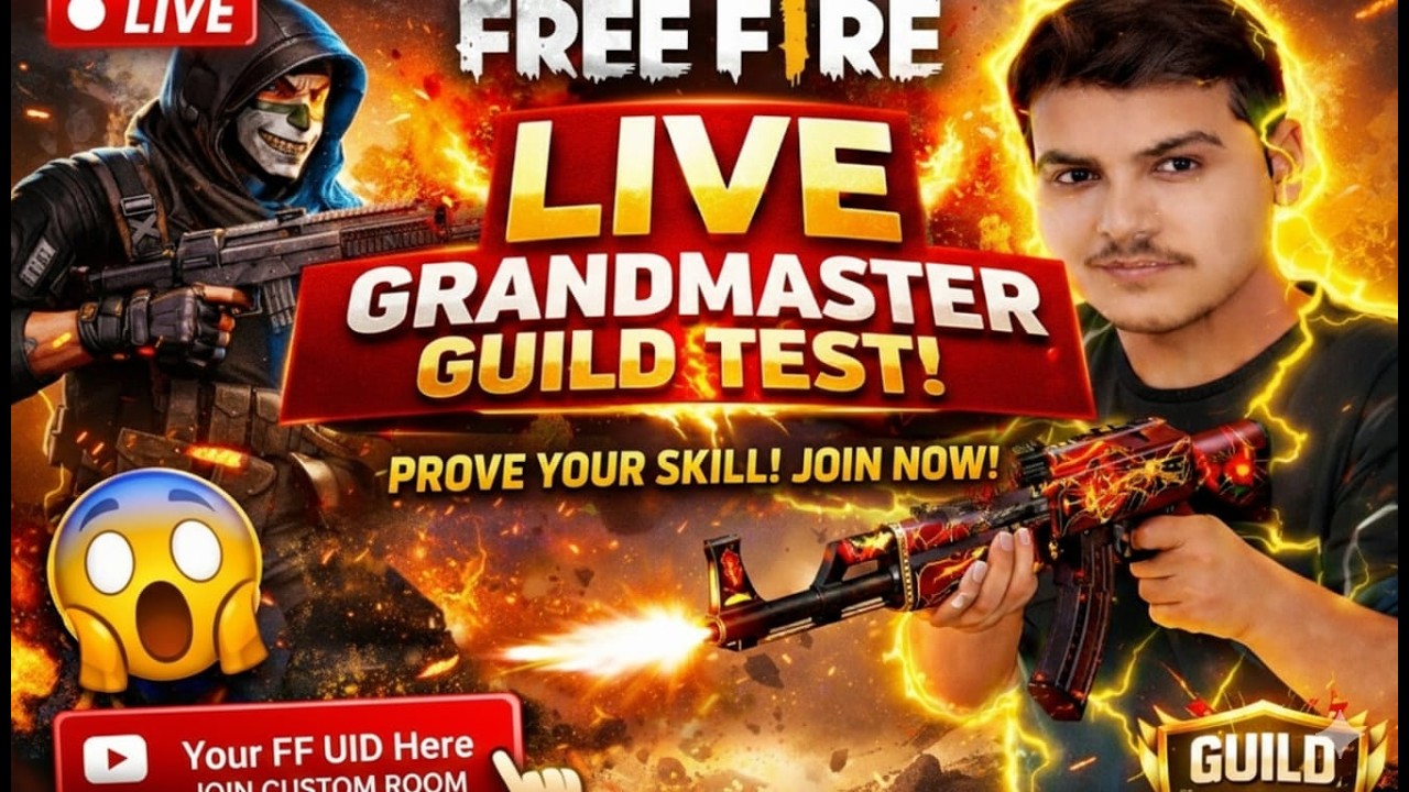 🔴 LIVE GUILD TEST | FREE FIRE RANK PUSH + LIVE TALK 💬🔥#ytshorts #livestream