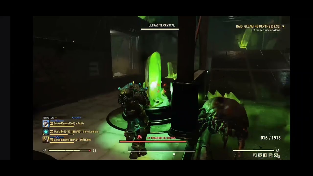 Fallout 76 Solo Crystal Raid in 4 min  #fallout #fallout76 #raids #crystalraid #smallyoutuber 