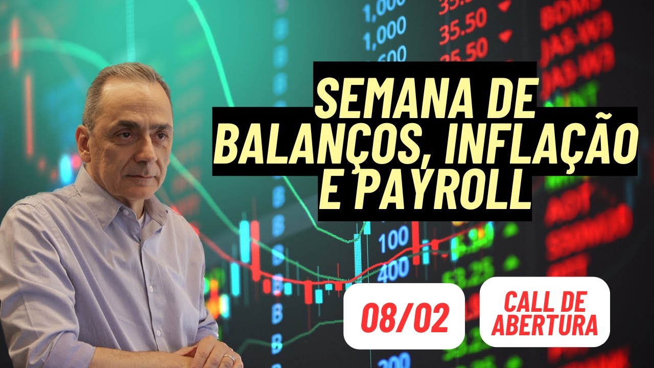Semama tem inflação, payroll e balanços | Call de Abertura 09/02/2026 8:00 hs