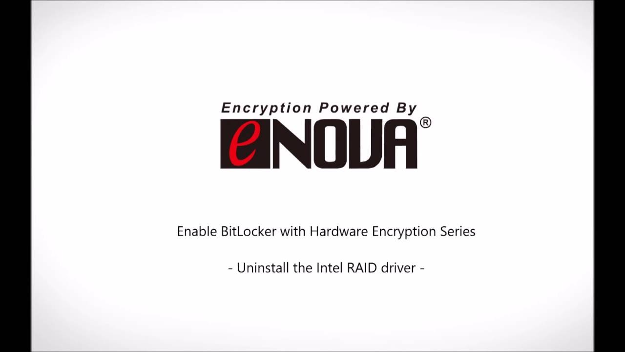 Uninstall the Intel RAID driver