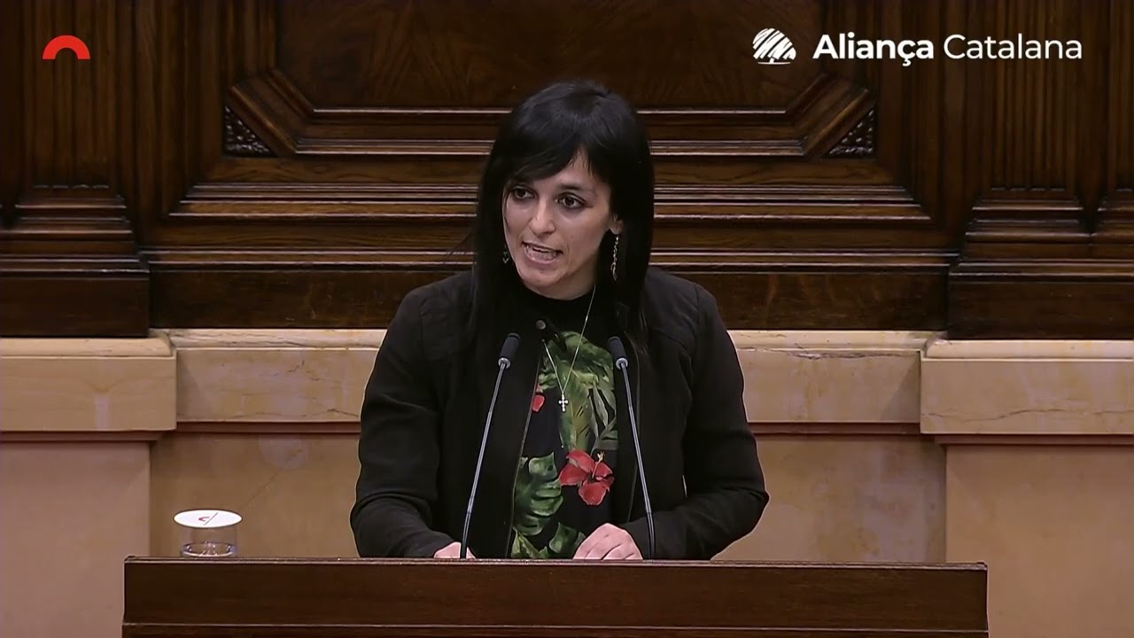 Sílvia Orriols en defensa de la llengua catalana