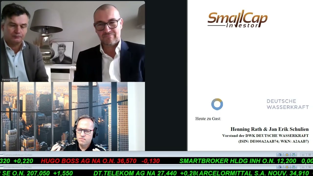 SmallCap-Investor Interview mit Henning Rath & Jan Erik Schulien / DKW Deutsche Wasserkraft (A2AAB7)