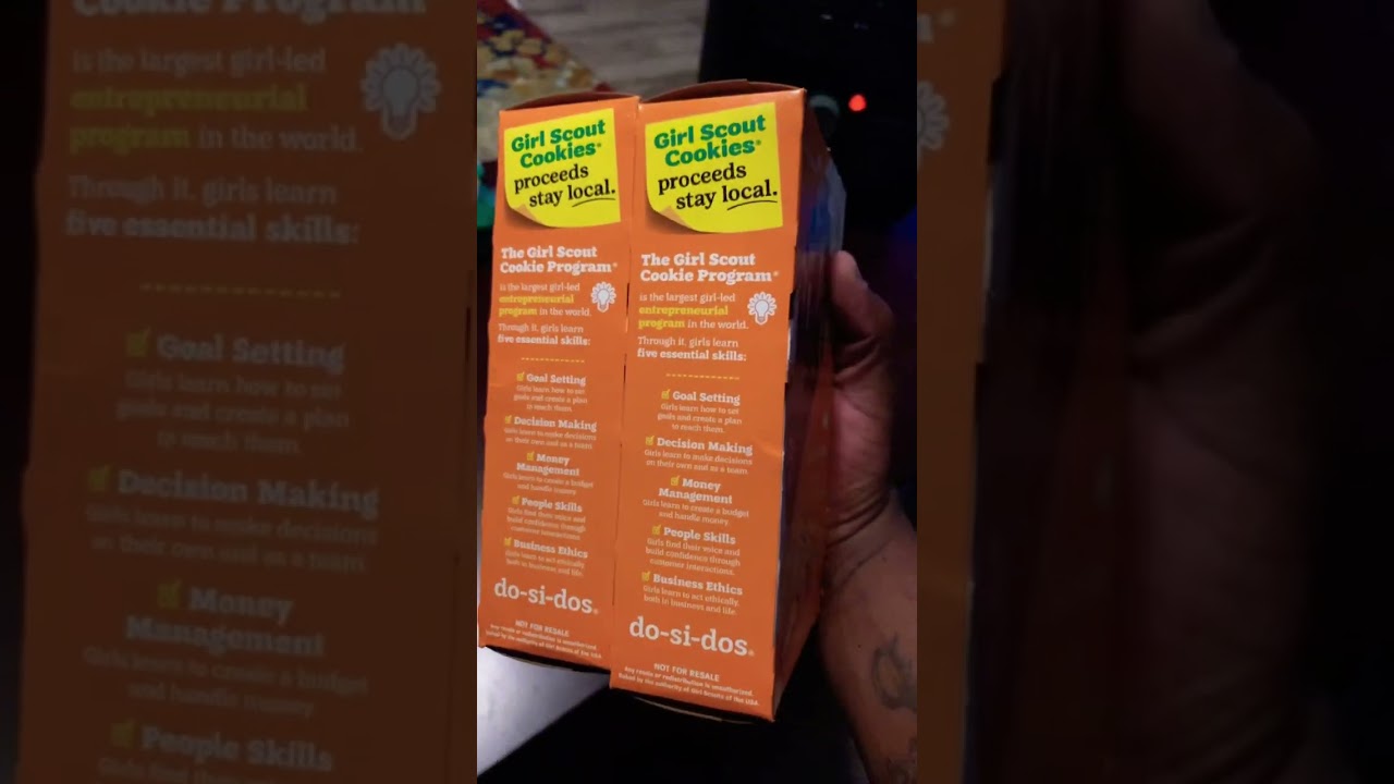Girl Scout cookies!! Do-si-dos😋 #subscribe #share #like #berniemac
