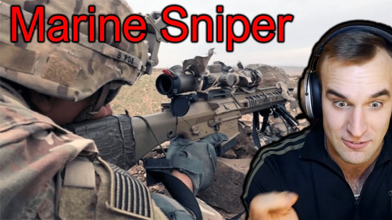 Estonian Soldier reacts to Marine Sniper