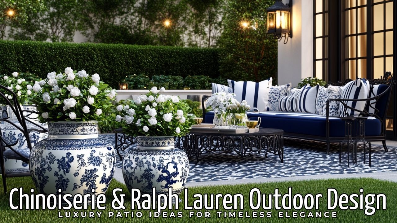 Chinoiserie и Ralph Lauren Outdoor: идеи дизайна и роскоши патио для создания вневременной элеган...
