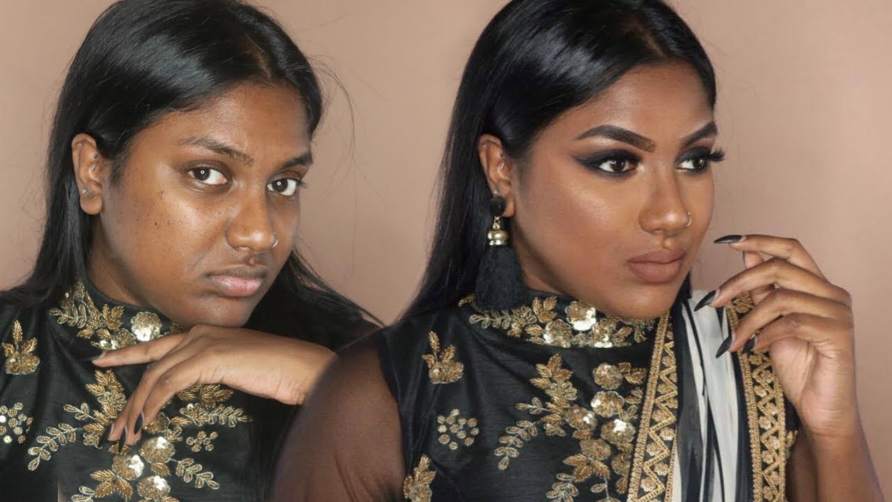 INDIAN / TAMIL GRWM : RECEPTION GUEST BLACK SMOKEY EYE MAKEUP