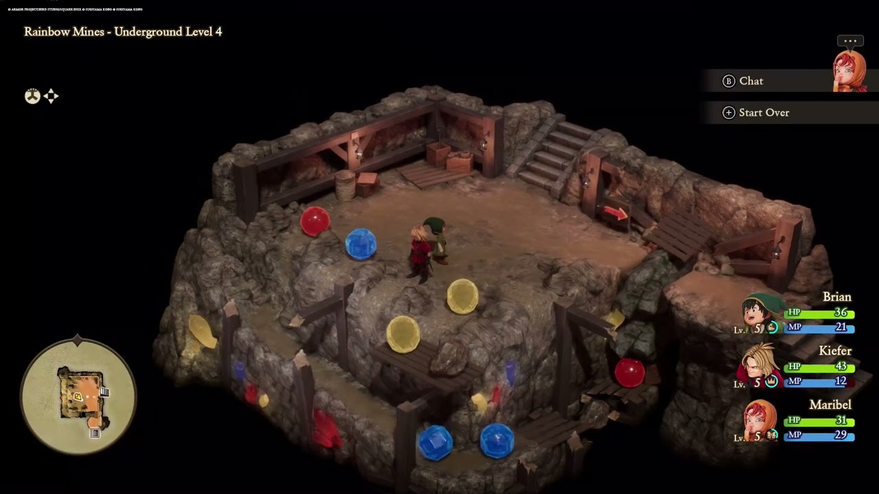 Rainbow Mines Underground Level 4 Solution Dragon Quest VII Reimagined # dragonquest #nintendo 
