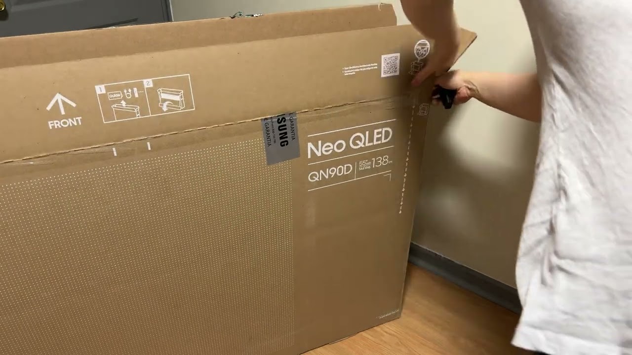 Unboxing TV Samsung 55'' Neo QLED QN90D (2024) Samsung Store Chile