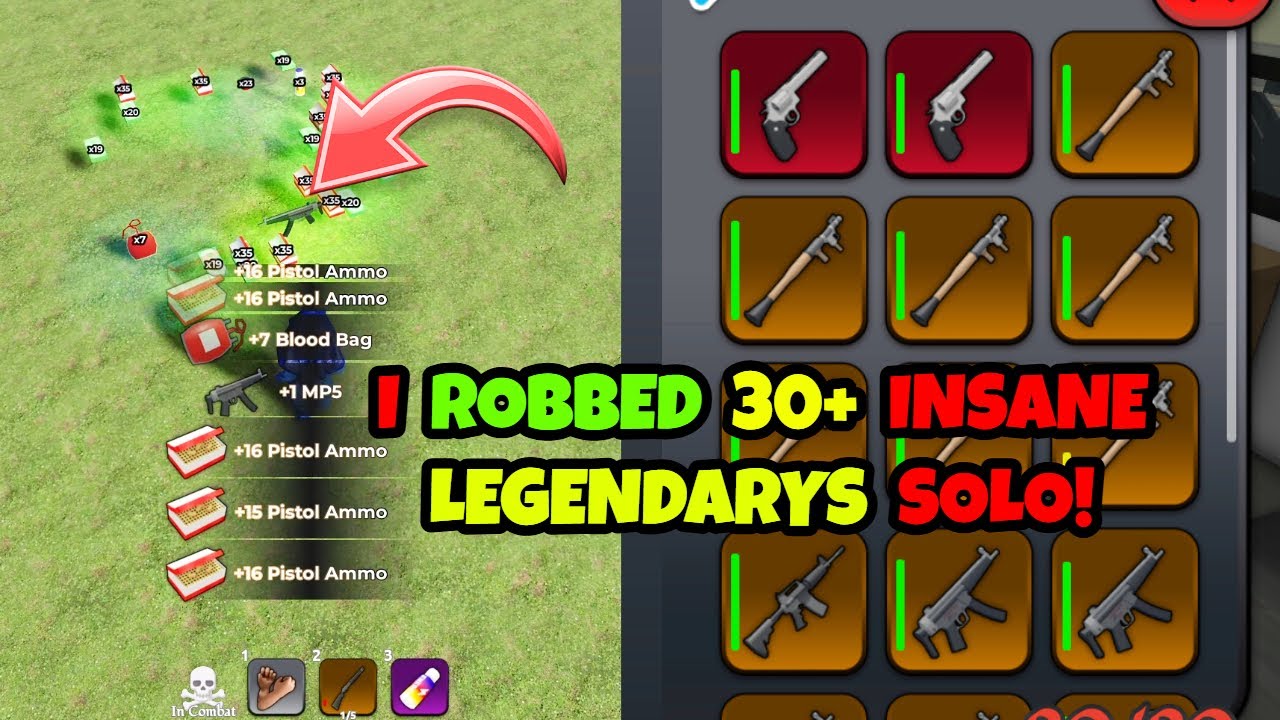 I WENT INSANE AND STOLE 30+ LEGENDARY GUNS IN BLOCKSPIN!