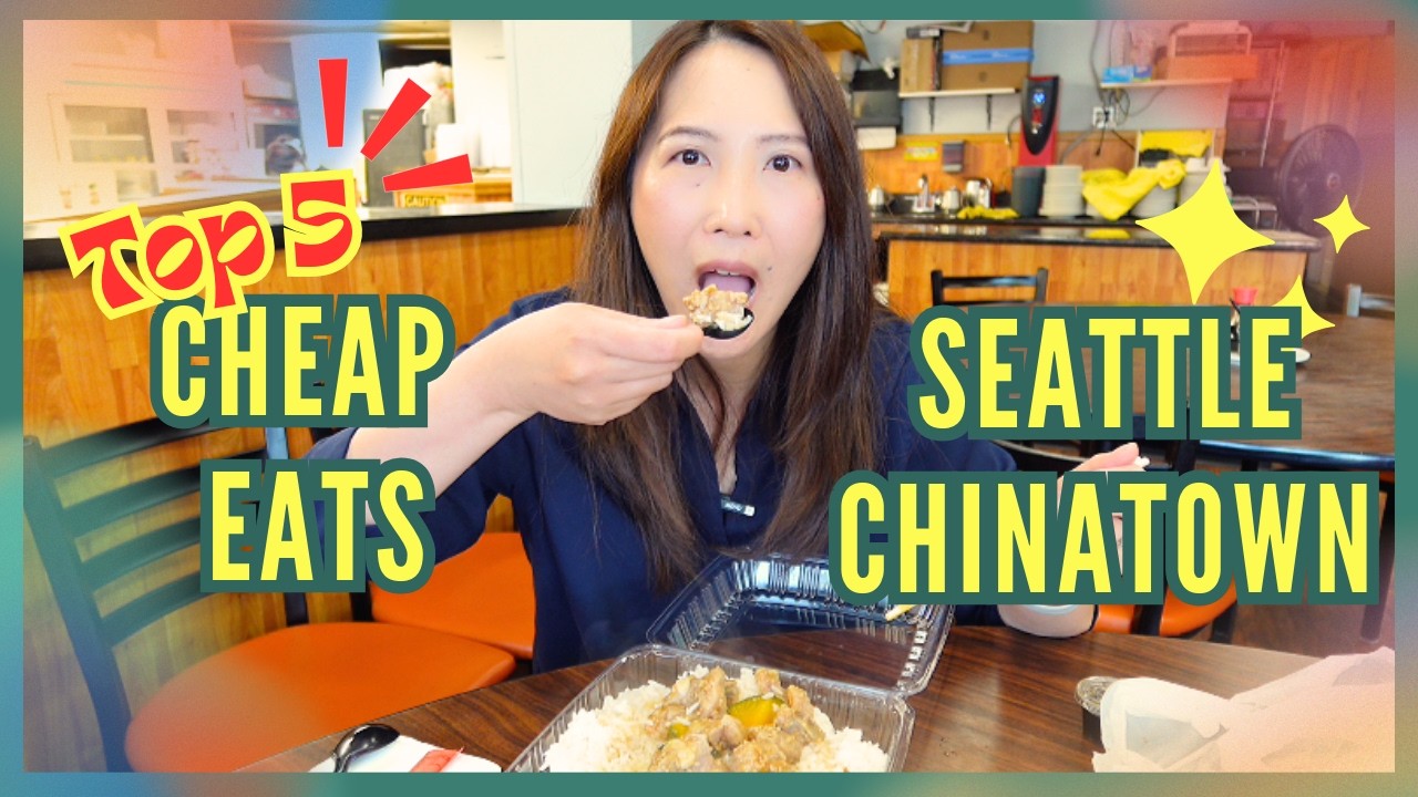 Top 5 Cheap Asian Eats in Seattle Chinatown! Under $10 Chinese, Vietnamese, Japanese & Korean Meals