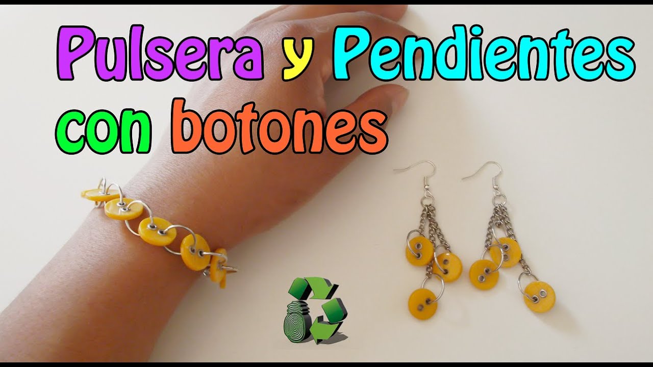 Bisutería con botones - Ideas para VENDER o REGALAR (Reciclaje) Ecobrisa