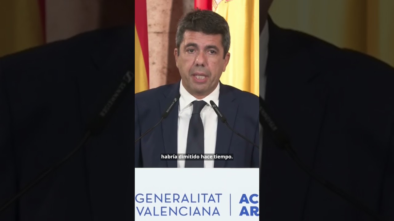 Maz&oacute;n dimite como 'president' de la Generalitat y dejar&aacute; que PP y Vox elijan a su sucesor