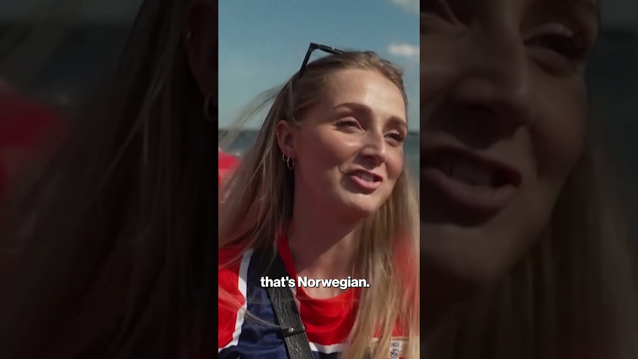 Norway Fans Take Over NYC Subway with 'Viking Row' Celebration amid FIFA World Cup Madness #shorts