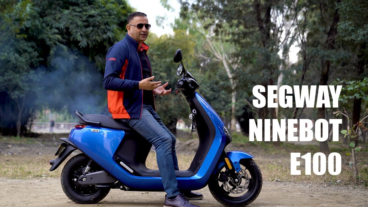 Segway Ninebot E100 Electric Scooter Full Review | बिजुली स्कुटर | Review in Nepali | Lokesh Oli