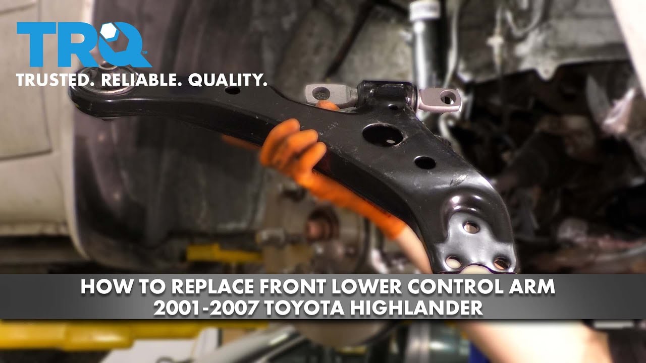 Как заменить передний нижний рычаг подвески Toyota Highlander 2001-2007