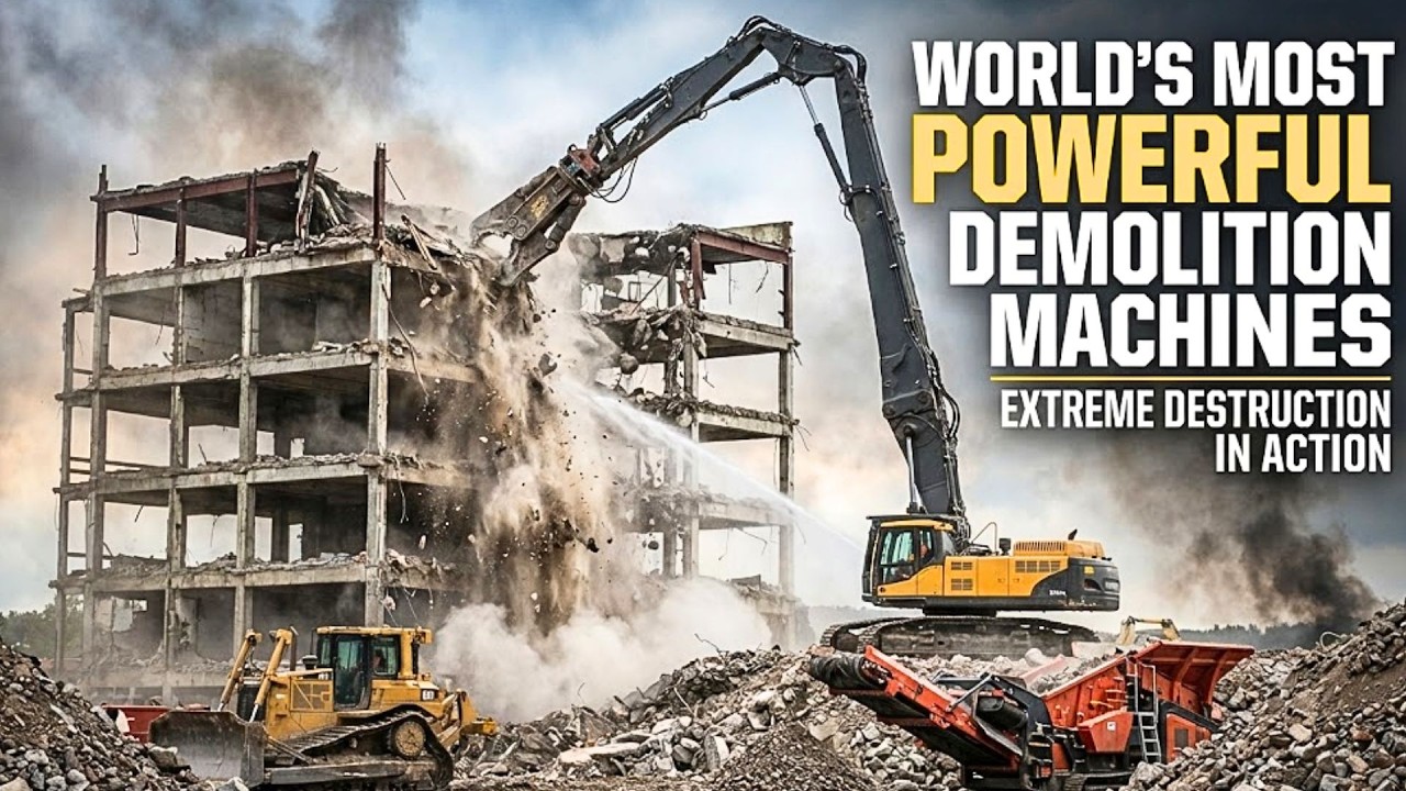 World's Most Powerful Demolition Machines | Extreme Building Destruction Equipment in Action