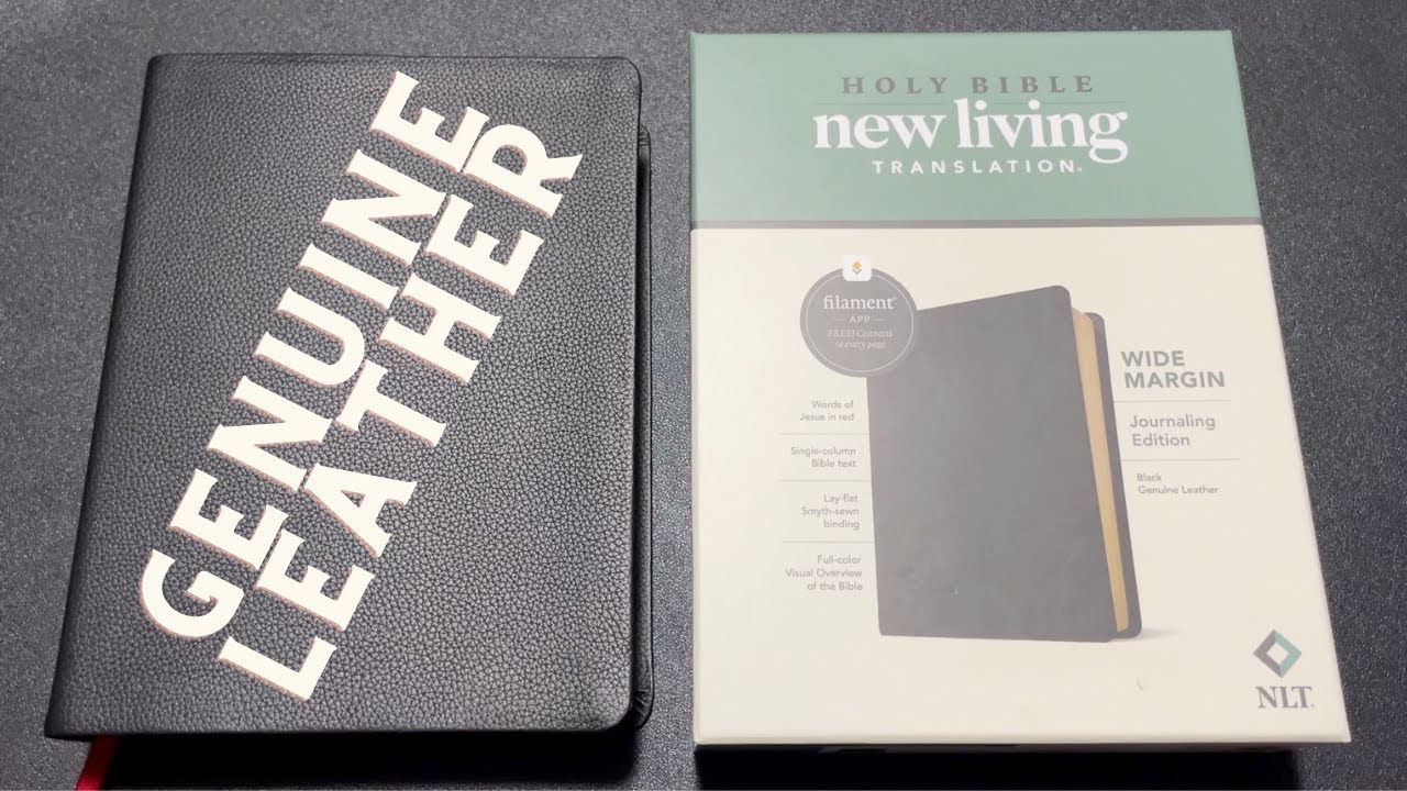 NLT Journling Bible Genuine Leather