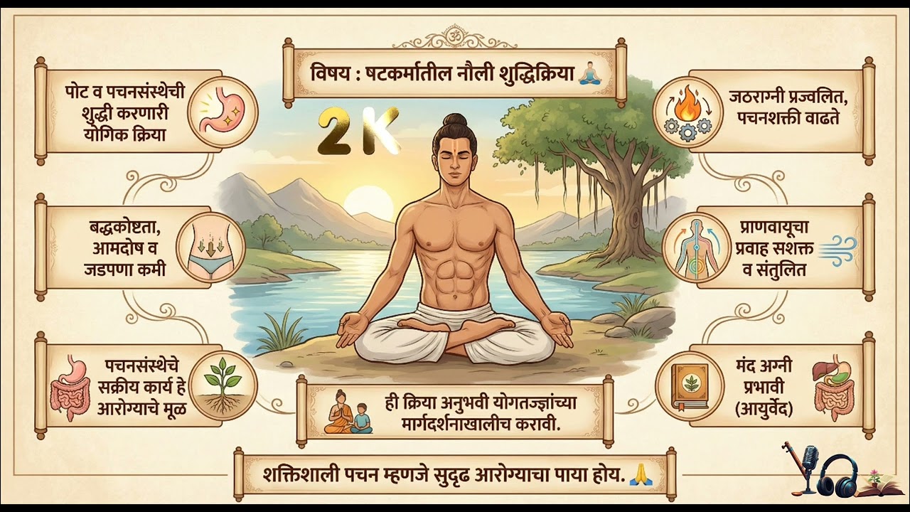 नौली क्रिया क्या है? | Nauli Kriya in Shatkarma | लाभ, विधि, प्रकार व सावधानियाँ | योगिक शुद्धिकरण