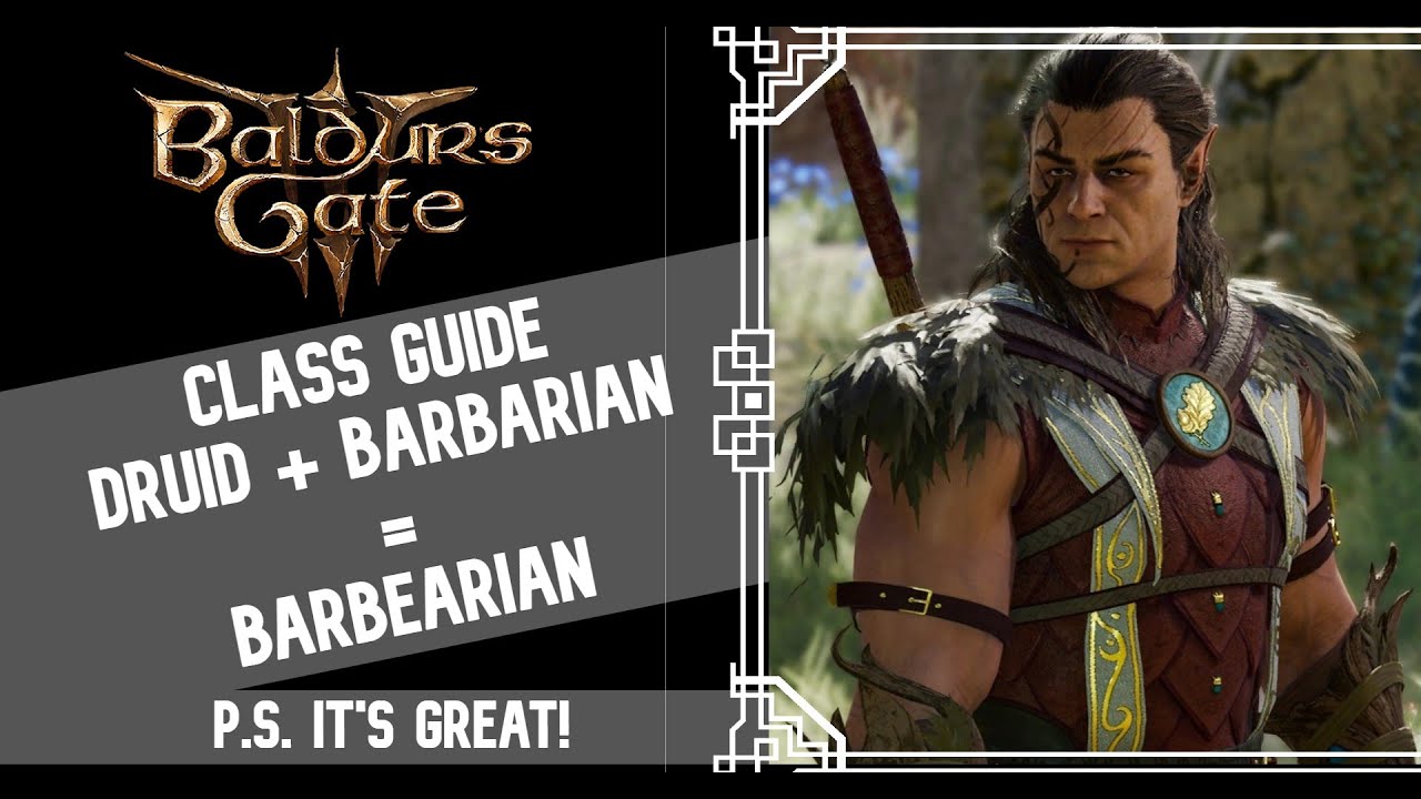BarBEARian! | Руководство по мультиклассу друида-варвара в Baldur's Gate 3 | Уровни 1-12 и обучен...