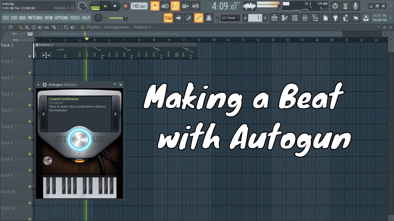 Making a Beat with Autogun - Autogun is Super Choppy - This Beat Tutorial is just Crazy