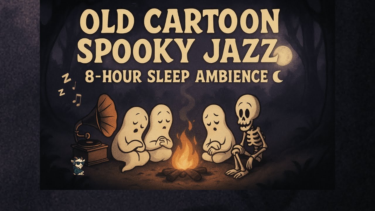 🌙 Old Cartoon Spooky Jazz &ndash; 8 Hours of Lo-Fi Halloween Sleep Ambience 👻🎃