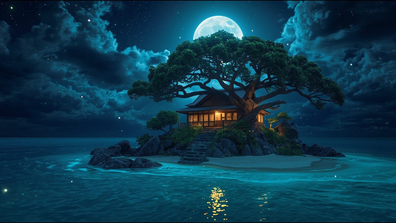Soft Piano Sleep Music with Forest Night Sounds for Deep, Peaceful Sleep