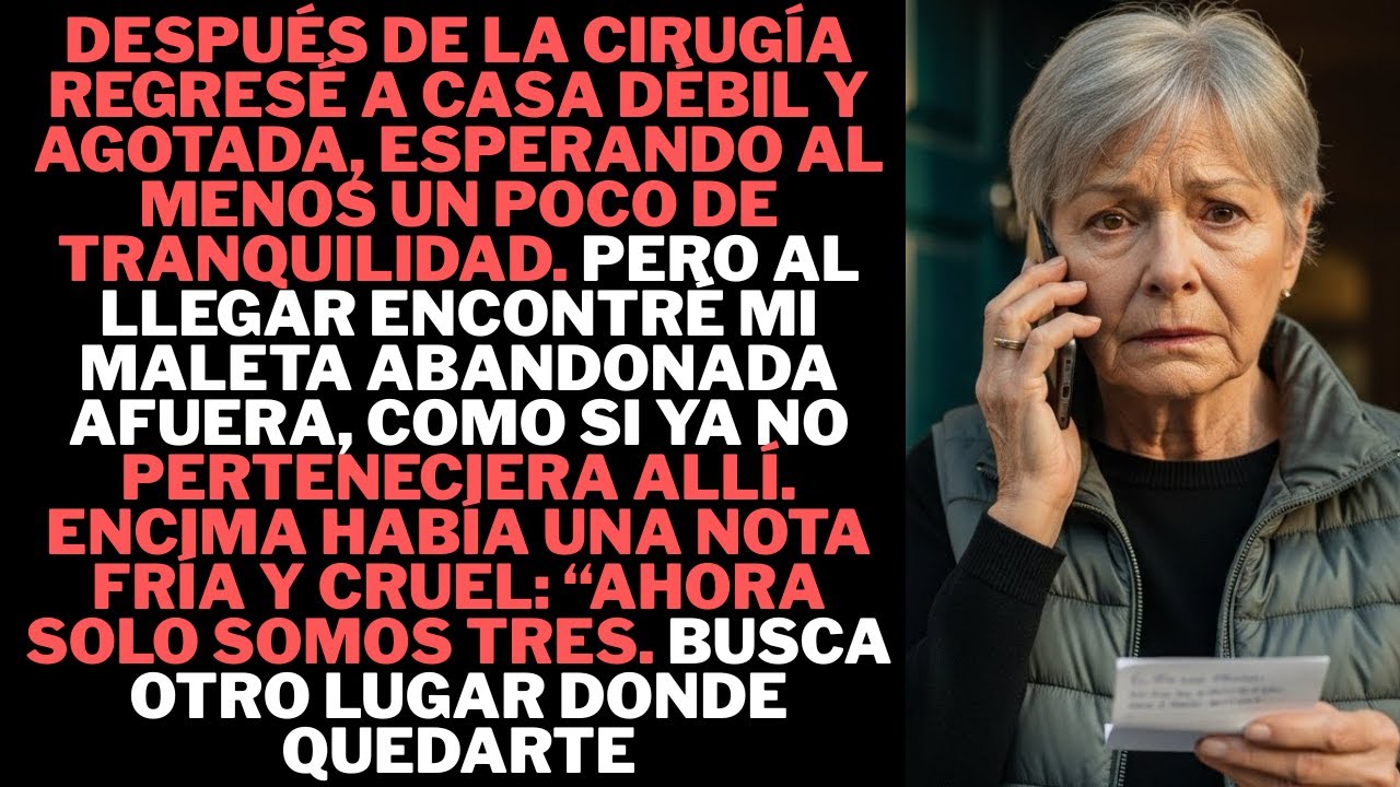 Después de la cirugía regresé a casa débil y exhausta, creyendo que por fin podría descansar.